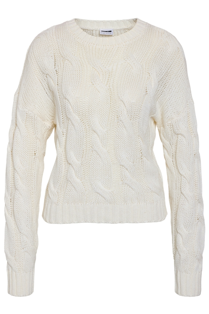 NMFINN L/S CABLE KNIT FWD NOOS 27034810 Eggnog